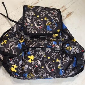 LeSportsac Grand Voyager Snoopy Chalboard Backpack